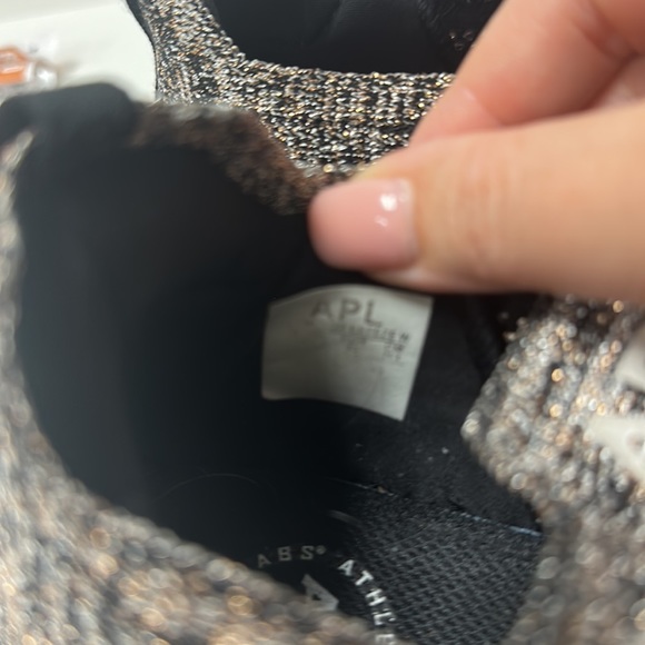 APL Techloom Breeze Sparkly Black and Gold women’s Sz 9 - Picture 11 of 12